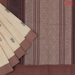 Parchement Beige Kanchi Cotton Saree