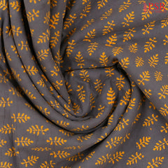 Grey Cotton Print Running Material