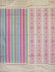 Retro Multicolor Pochampally Silk Ikat Saree