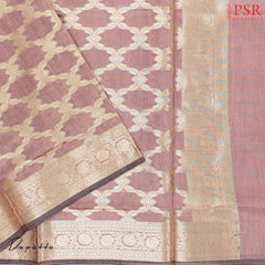 Bottle Green Banaras Silk Cotton Dress Material