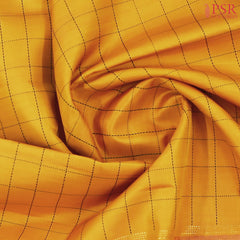 Mustard Yellow Kanchipuram Silk Saree