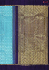 Pacific Blue Kanchipuram Silk Saree