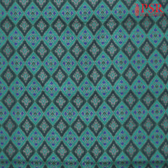 Pine Green Semi Tassar Ikkat Print Running Material