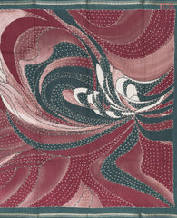 Maroon Munga Silk Saree