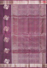 Dark Boysenberry Purple Soft Silk Saree