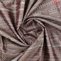 Brown Stone Soft Silk Saree