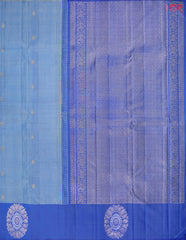 Light Cornflower Blue Kanchipuram Silk Saree
