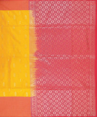 Amber Yellow Soft Art Silk Saree