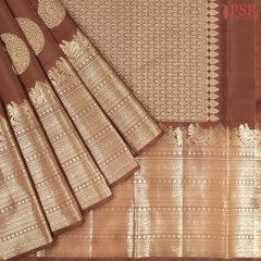 Cinnamon Brown Kanchipuram Silk Saree