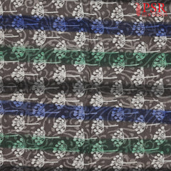 Dark Taupe Dabu Print Running Material