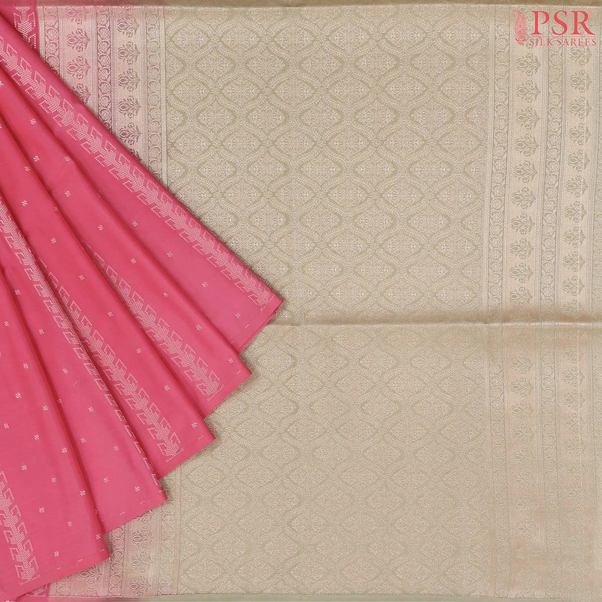 Pink Soft Art Silk Saree