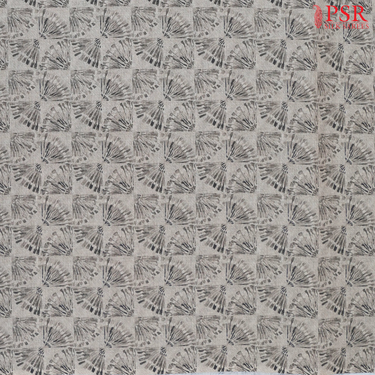 Ashly Grey Linen Print Running Material