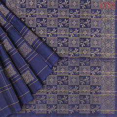 Dark Blue Soft Silk Mix Saree