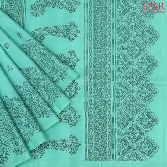 Turquoise Soft Silk Saree