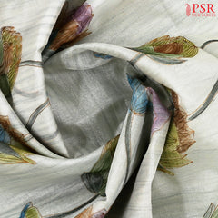 Light Grey Tissue Saree