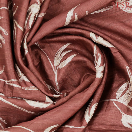 Auburn Semi Dupion Saree