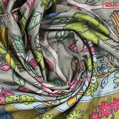 Grey Semi Tussar Saree