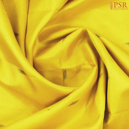 Pineapple Yellow Soft Silk Saree