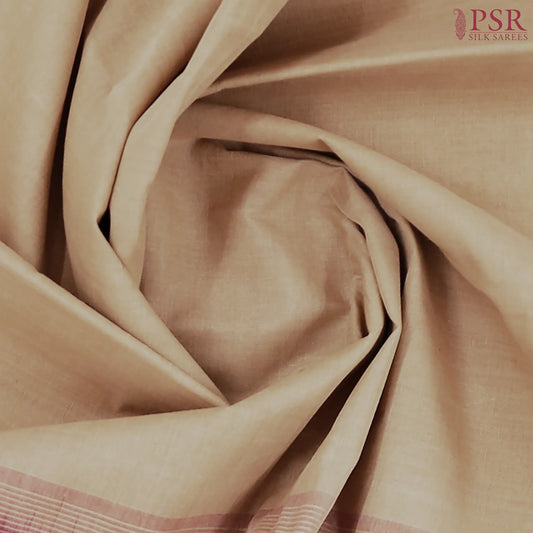 Tan Kanchi Cotton Saree