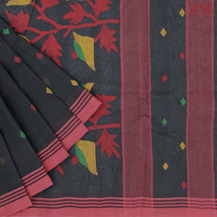 Black Bengal Cotton Saree