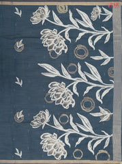 Steel Blue Ghicha Cotton Saree