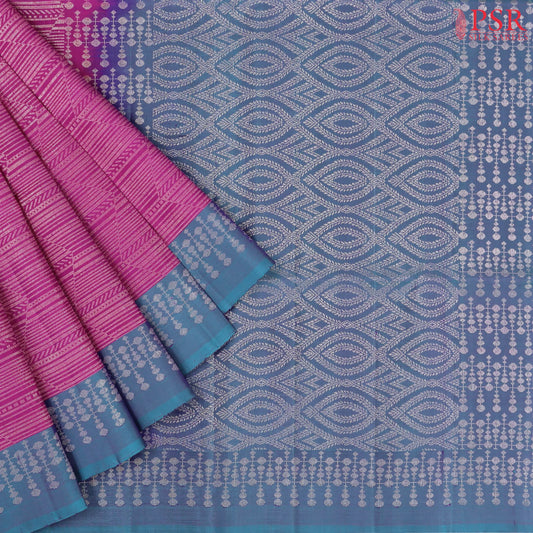 Boysenberry Purple Soft Silk Saree