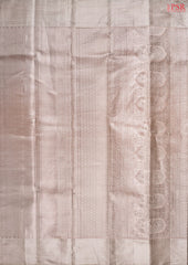 Mettalic Copper Pink Kanchipuram Tissue Silk Saree