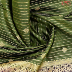 Olive Green Fancy Kanchipuram Silk Saree