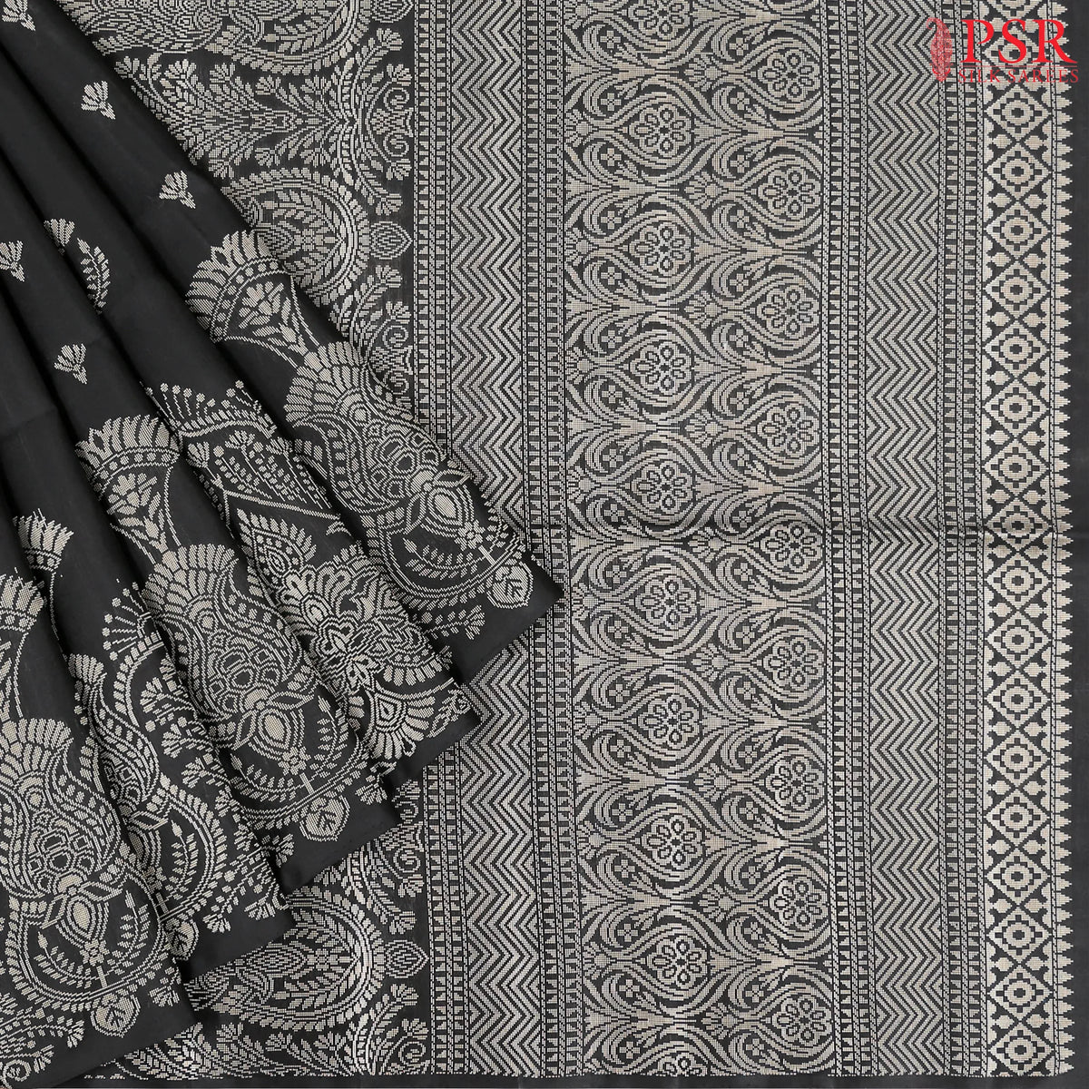 Black Soft Silk Saree