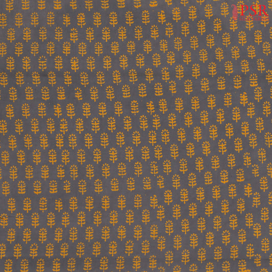 Grey Cotton Print Running Material