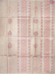 Beige Silk Cotton Saree
