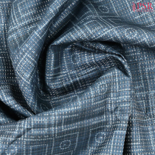 Prussian Blue Semi Tussar Saree