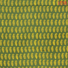 Bottle Green Jaipur Cotton Print Running Material