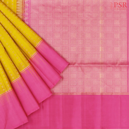 Corn Yellow Soft Silk Saree