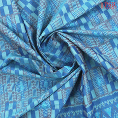 Maya Blue Pochampally Silk Cotton Saree