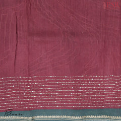 Maroon Munga Silk Saree