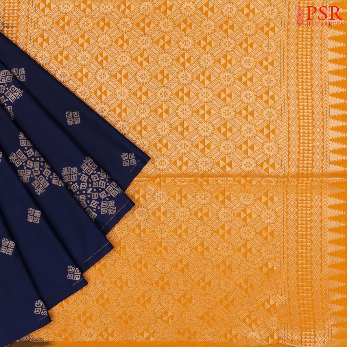 Dark Blue Soft Art Silk Saree