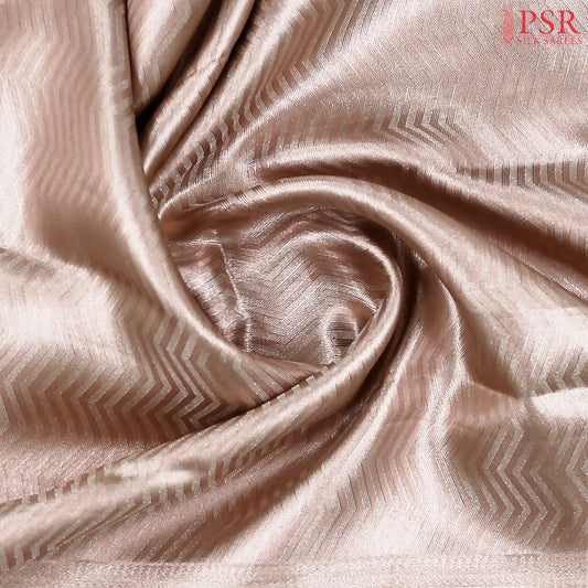 Mettalic Copper Pink Kanchipuram Tissue Silk Saree