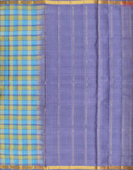 Blue & Olive Arani Silk Saree