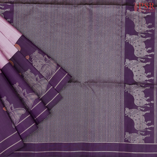 Sunset Purple Soft Silk Saree