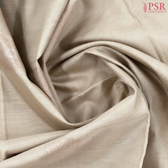 Beige Silk Cotton Saree