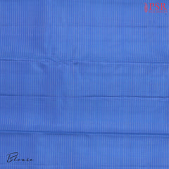 Light Cornflower Blue Kanchipuram Silk Saree