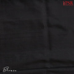 Grey & Black Pochampally Silk Saree