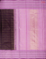Aubergine Purple Kanchipuram Silk Saree