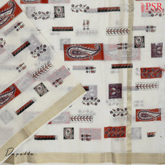 Saffron Chirala Cotton Dress Material