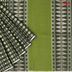 Dark Pickle Green Soft Silk Saree