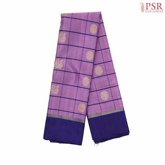 Sunset Purple Kanchipuram Silk Saree