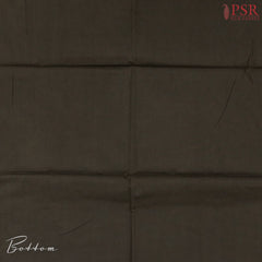 Umber Brown Maheshwari Silk Cotton Dress Material
