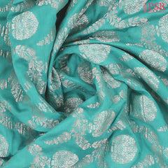 Aqua Lake Georgette Saree