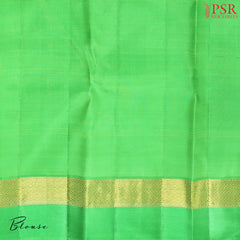 Capri Blue Kanchipuram Silk Saree